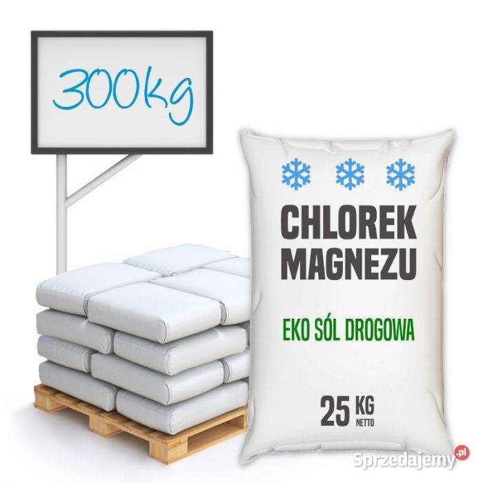 Chlorek magnezu Eko sól drogowa 300 wysyłka Brzeg Dolny