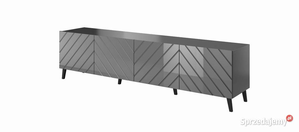 Szafka RTV Grafit Połysk ABETO 200 200cm Tarnów sprzedam