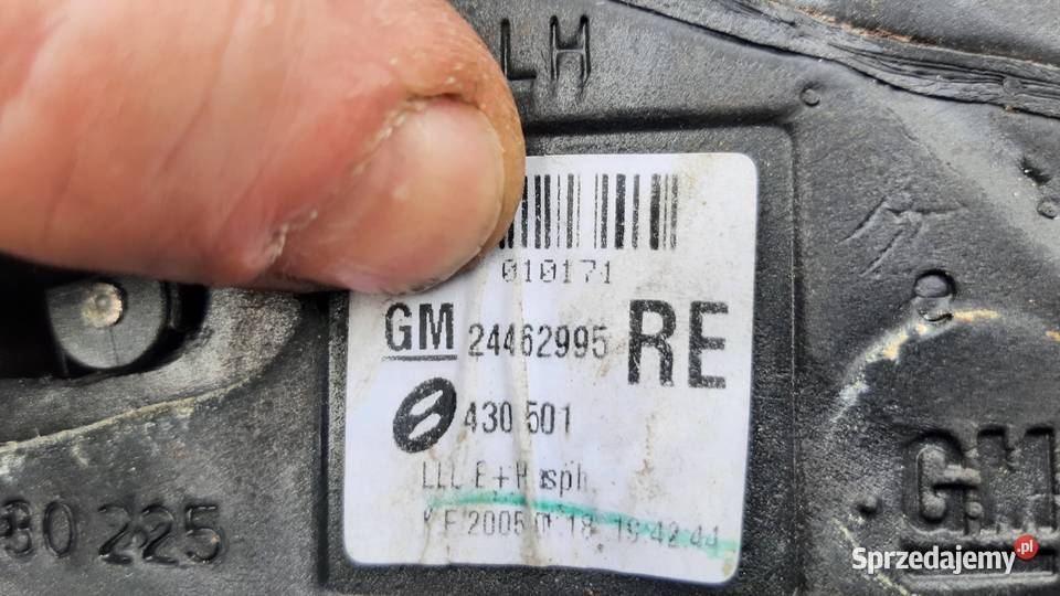 lusterko lewe zewnętrzne Opel Astra H Z163 5 PIN sprzedam