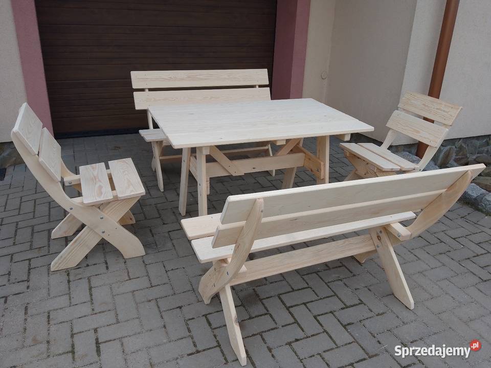 Meble Ogrodowe Drewniane Zestaw Zestawy mebli ogrodowych Kamienna Góra sprzedam