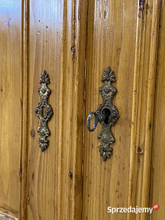 Komoda sosnowa vintage rustykalna lite drewno 114cm