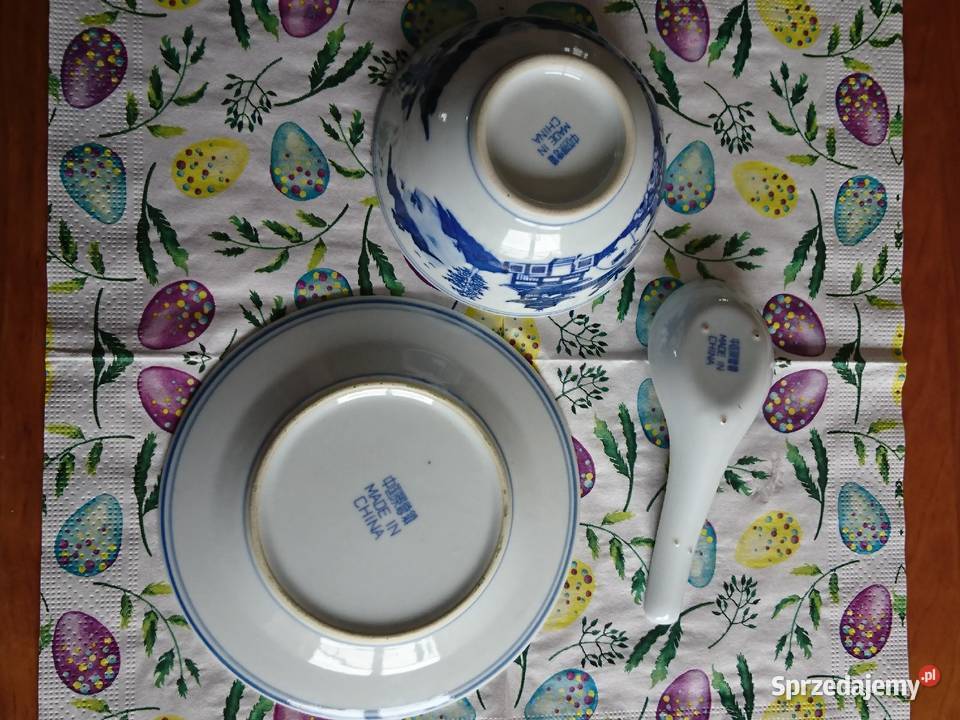 Miseczka talerzyk łyżka chińska porcelana Warszawa