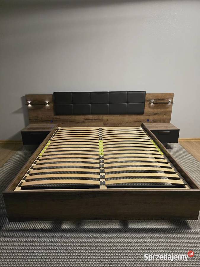 Łóżko i komoda Black Red White Łóżka Hajduki Nyskie