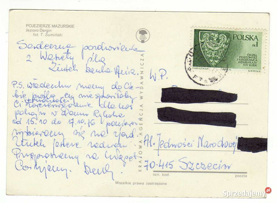 POJEZIERZE MAZURSKIE JEZIORO DARGIN Krynki sprzedam