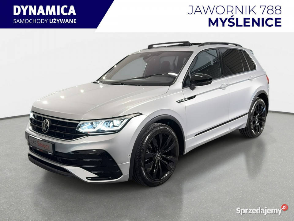 Volkswagen Tiguan Rline 15TSI 150 DSG 2021 r relingi dachowe małopolskie Myślenice