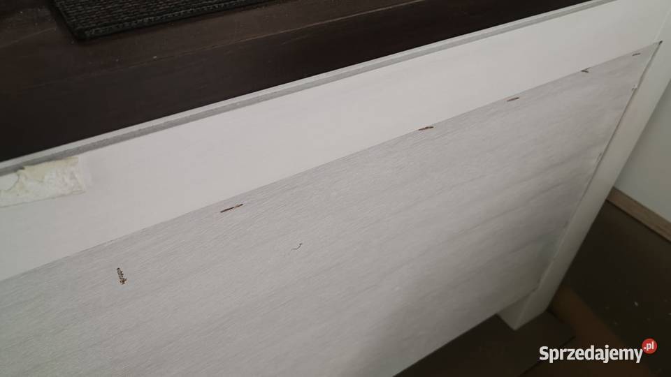 Drewniana szafka RTV pod telewizor biała Warszawa sprzedam