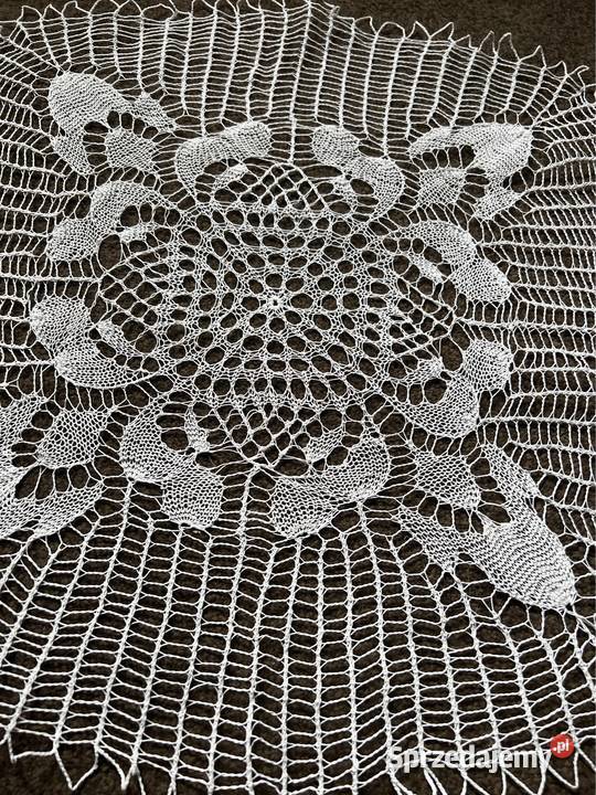 Obrus szydełkowy serweta szydełkowa rękodzieło Zabrze
