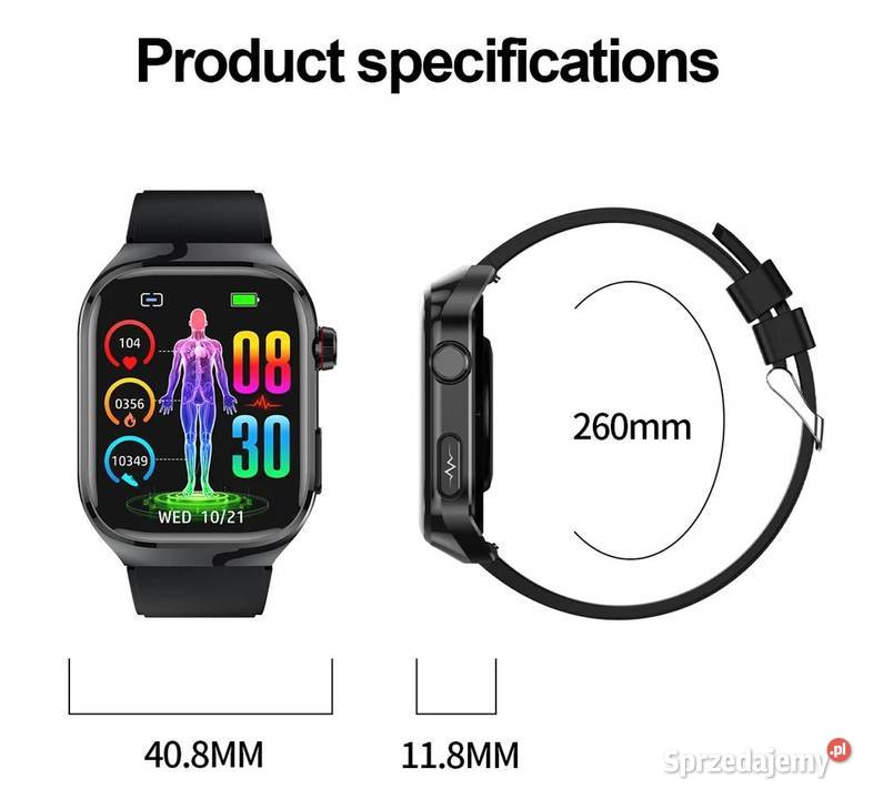 TK16 204calowy ekran AMOLED zegarek inteligentny Sosnowiec