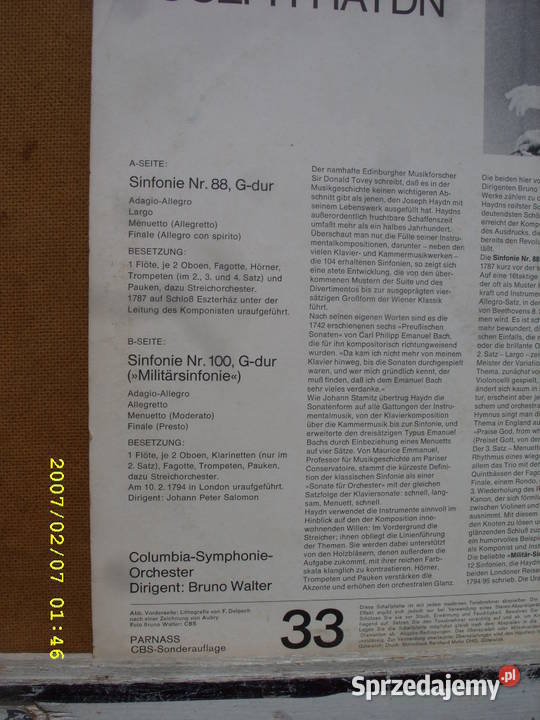 Klasyka LP JOSEPH HAYDN 4 plyty winylowe płyta winylowa Płyty i kasety Wołów