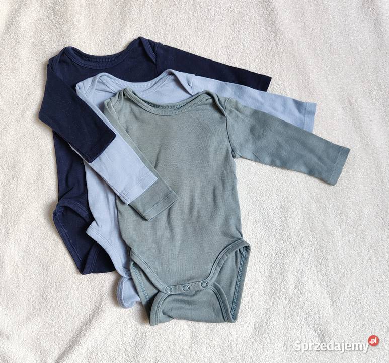 Body HM 5 pack 56 bawełna długi rękaw białe chłopiec Szczecin sprzedam