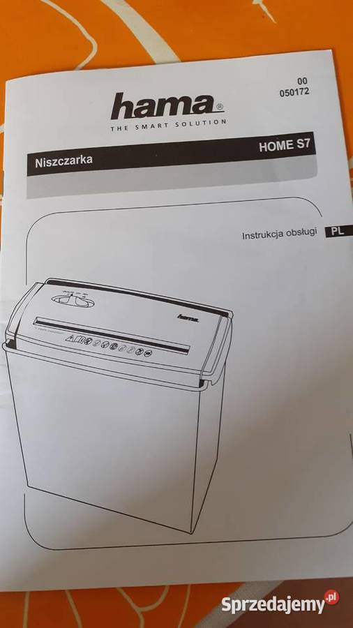 Niszczarka dokumentów hama S7 zachodniopomorskie Szczecin