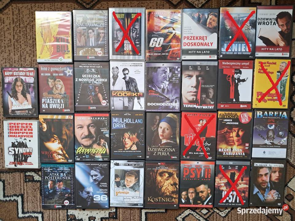 Filmy na płytach DVD Gdańsk sprzedam
