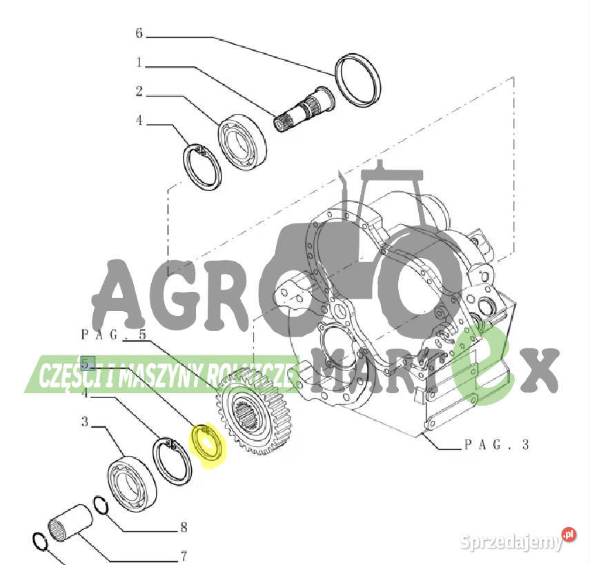 9969059 76086291 PIERŚCIEŃ ZABEZP fi50 CNH Wichrów