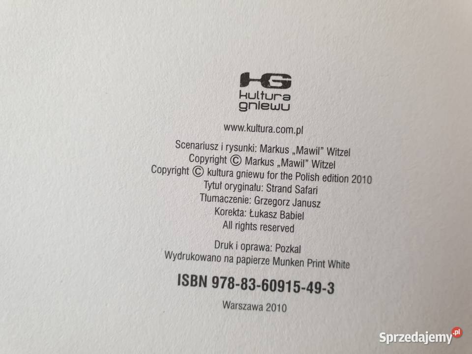 Safari na Plaży komiks Polskie Gdynia sprzedam