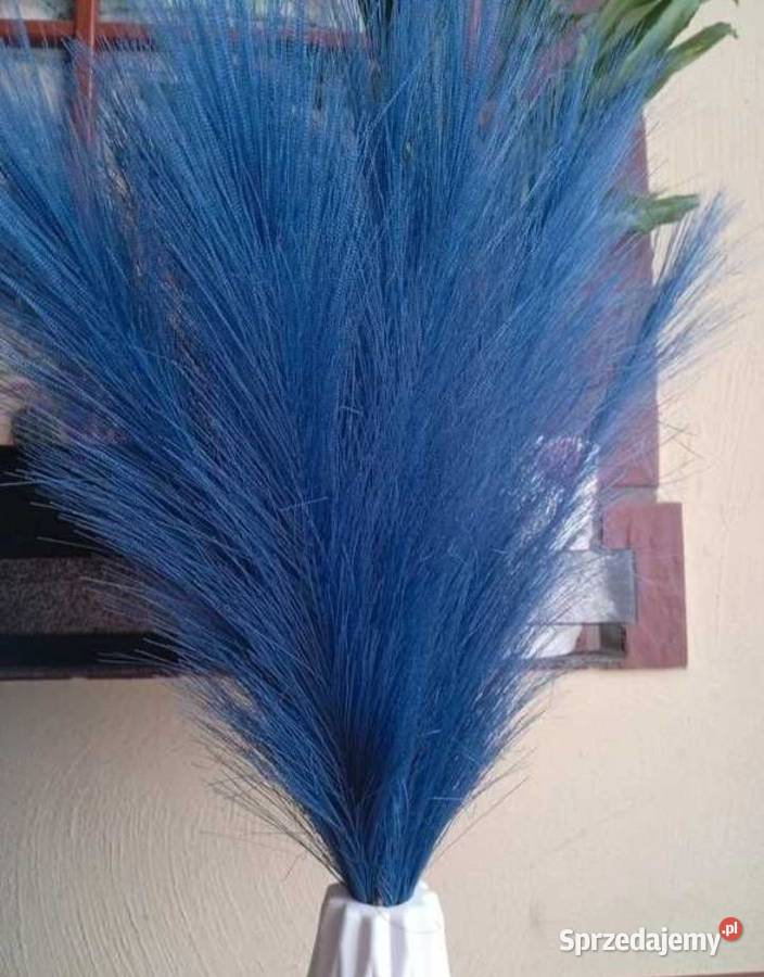 Niebieska trawa pampasowa 20 sztuk Sztuczna trawa