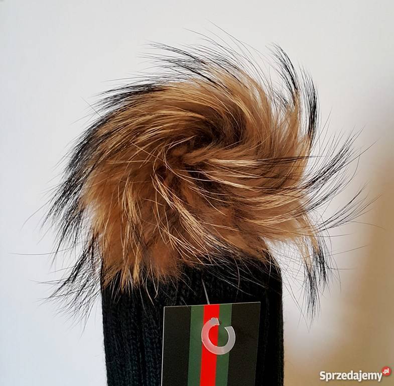 CZAPKA GUCCI WEŁNIANA CZAPKA ZIMOWA JENOT POMPON Bydgoszcz