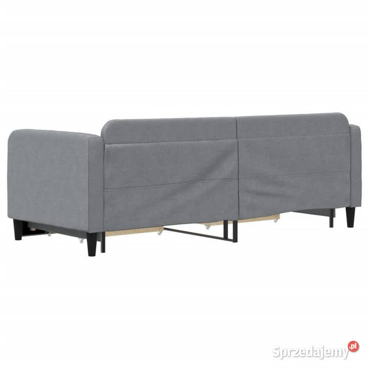 Sofa rozsuwana z szufladami jasnoszara tkanina Warszawa