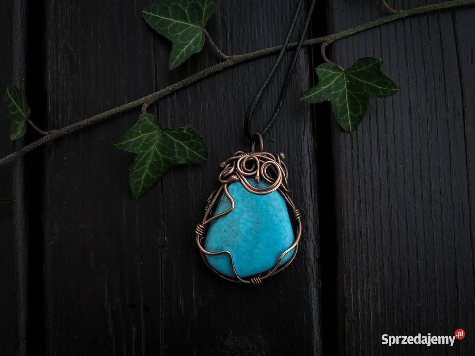 Unikatowy 2stronny wisior miedź rękodzieło małopolskie Kraków