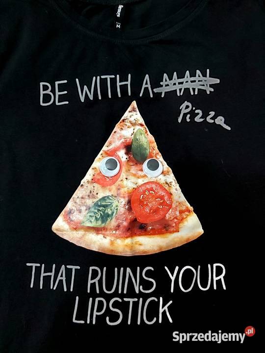 M Sinsay koszulka pizza nowa