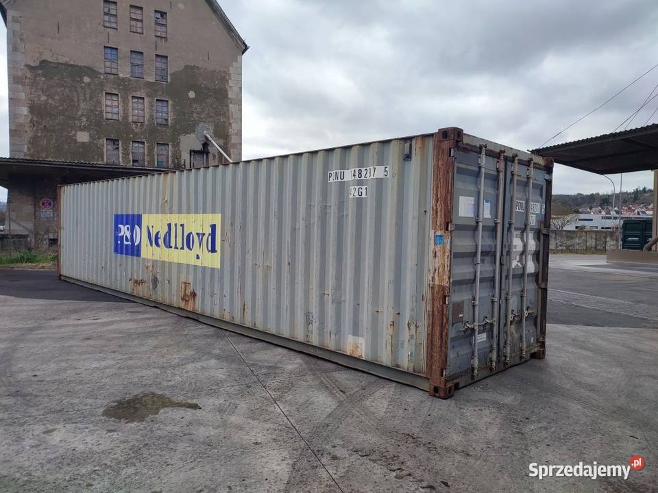 Kontener morski 40 DVHC 12 metrowy transport Magazynowanie Strzelce Krajeńskie