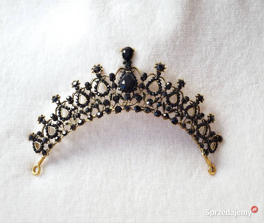 Nowa korona diadem tiara opaska złoty kolor Szczecin sprzedam