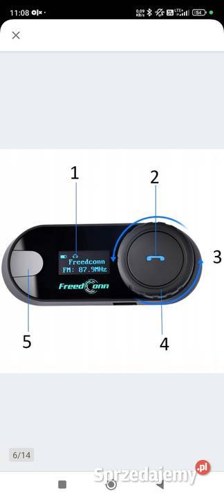 Interkom Bluetooth FreedConn TCom VB Polsku Giżycko