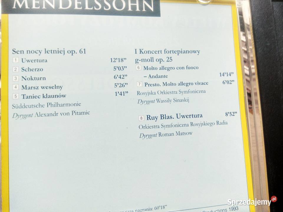 Mendelssohn Sen nocy letniej koncert Warszawa