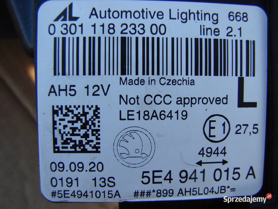 Skoda Octavia IV Full Led reflektor KPL podkarpackie Mielec