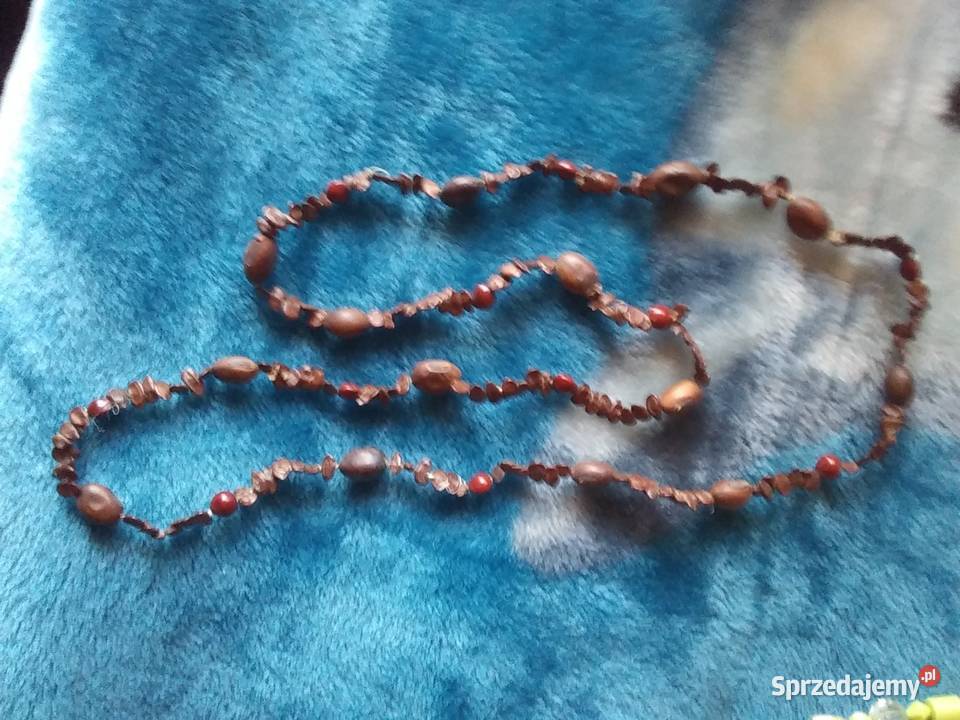 brązowe koraliki