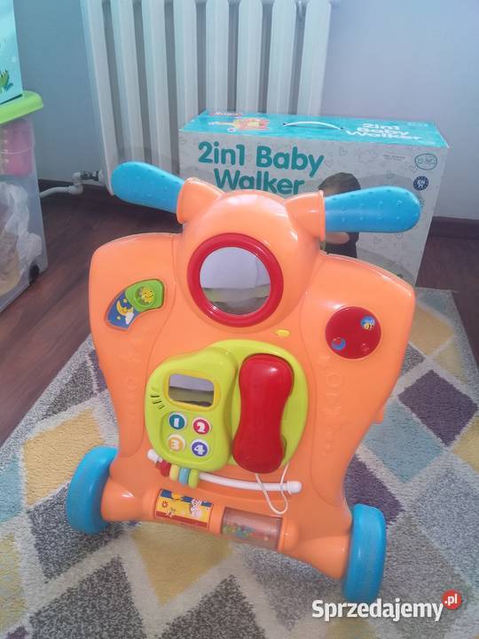 Pchacz jeździk 2w1 Smiki motor rozwija motorykę CE  Giżycko sprzedam
