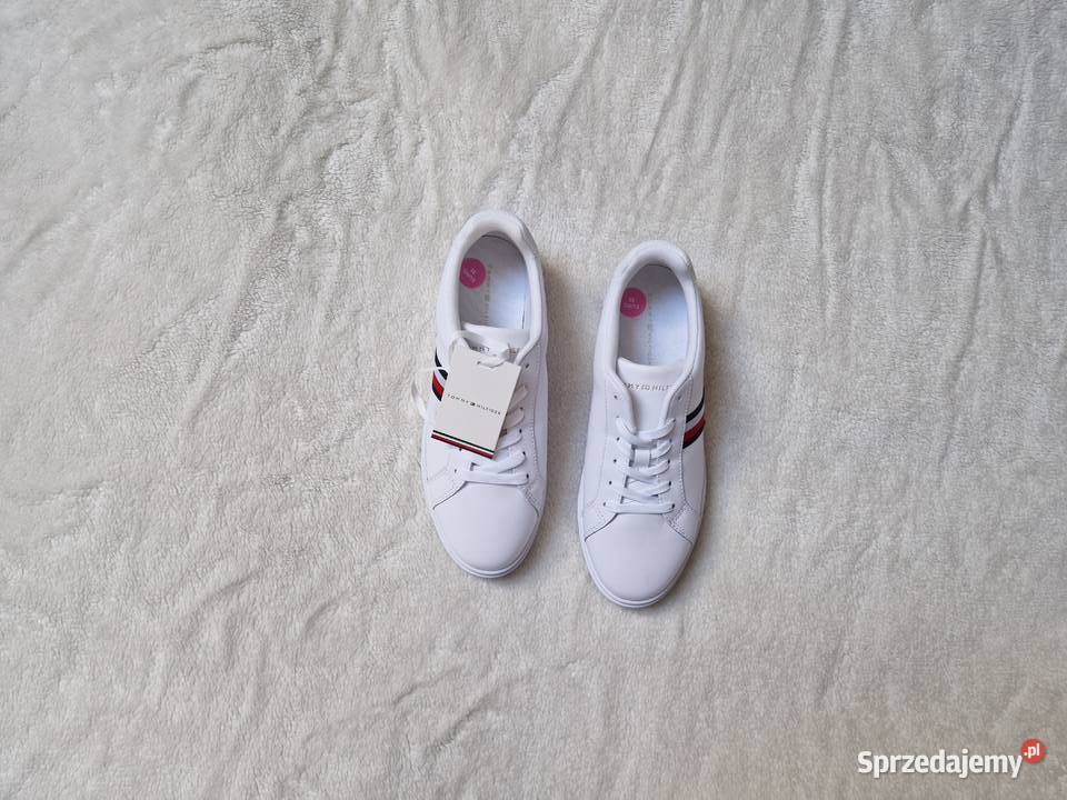 Nowe białe buty sportowe sneakersy damskie Tommy małopolskie Bibice