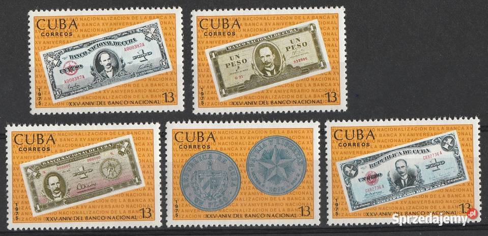 KUBA 25 LAT BANKU NARODOWEGO 1975 CZYSTE Łódź