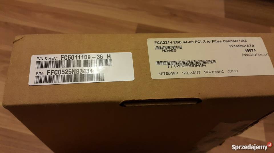 Karta HP Fibre Channel HBA FCA2214 PCIX wielkopolskie Śrem