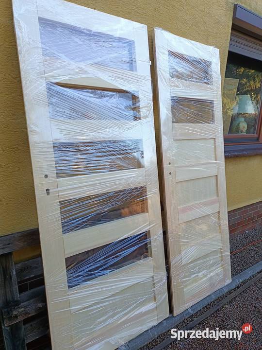 drzwi sosnowe prawdziwe drewniane Wieliczka