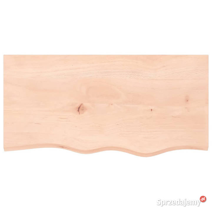 Półka 80x40x2 surowe lite drewno dębowe WM363545 Warszawa