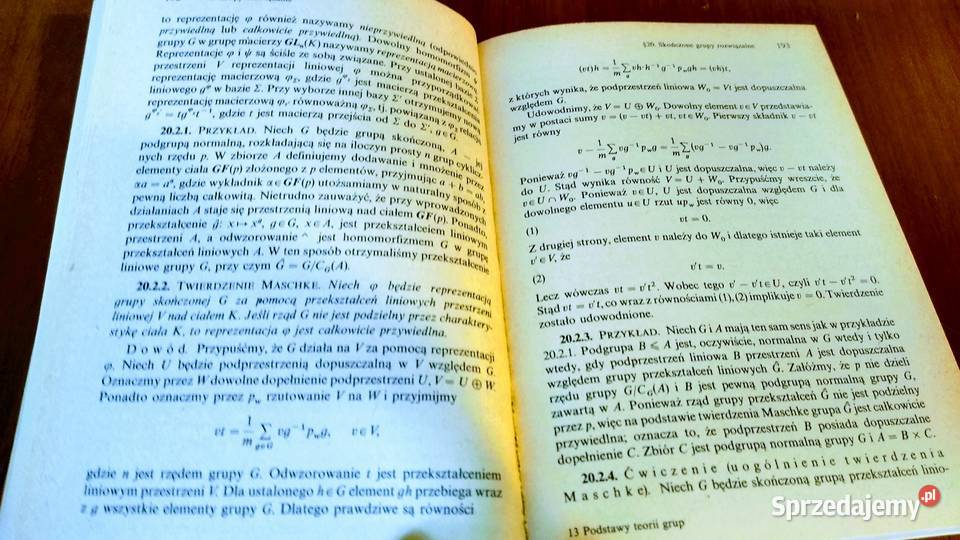 Podstawy teorii grup M I Kargapołow J I Gdańsk sprzedam