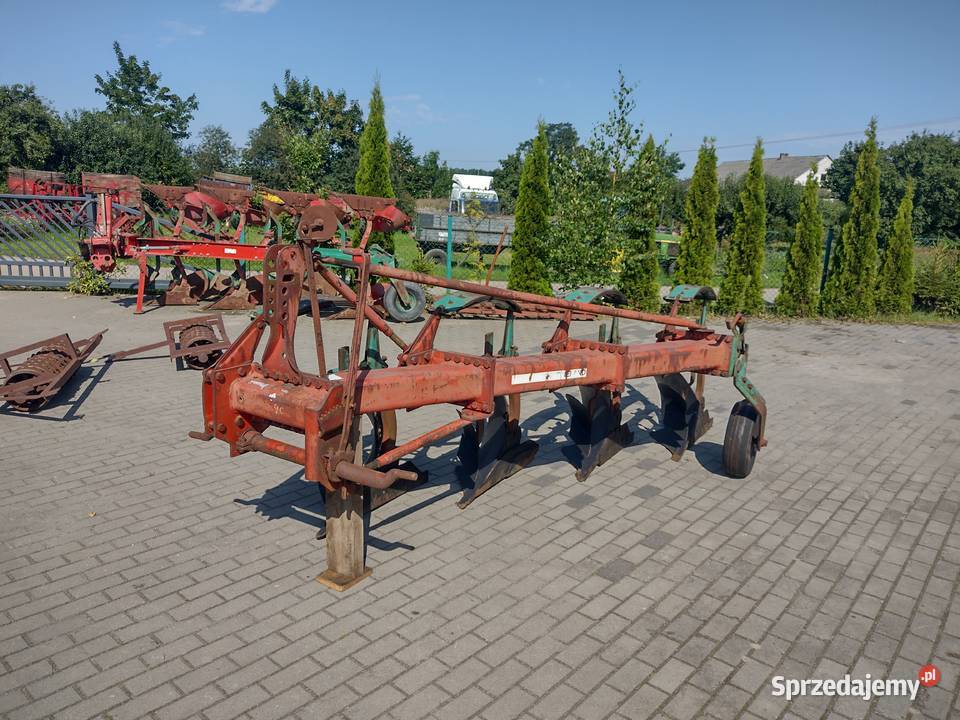 Pług 4skibowy kverneland zabezpieczenia resorowe Sośno