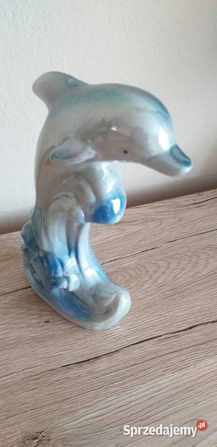 Ceramiczny delfin prl Przedbórz