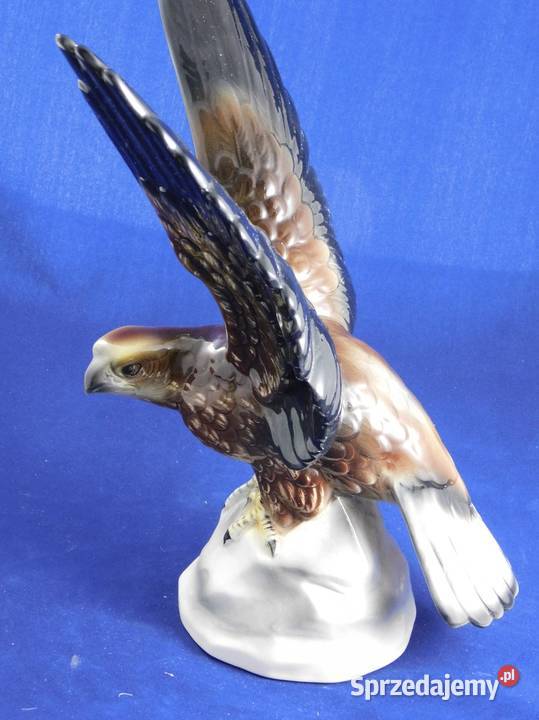 Figurka porcelanowa orła Katzhutte Niemcy 975 Szczecin