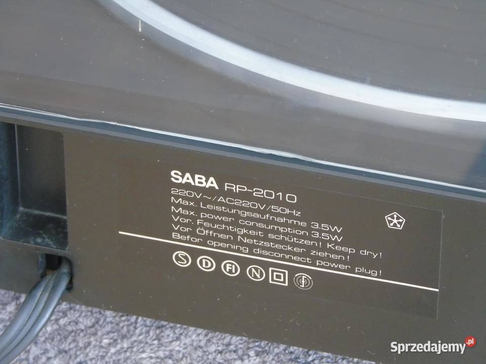 Gramofon SABA automat stroboskop sprawny i ładny podkarpackie Jasło