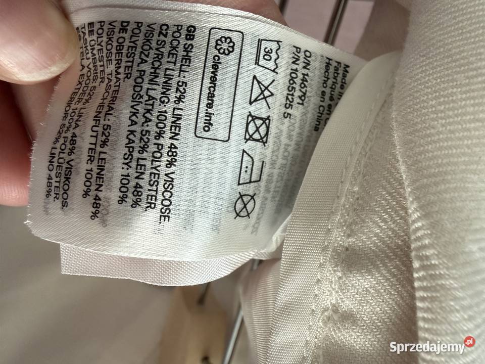 Lniane spodenki szorty L Rusiborek sprzedam