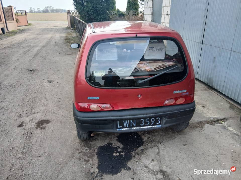 Fiat Seicento 900Pierwszy Wł nowosci Kobieta łódzkie Rząśno