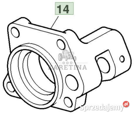 John Deere 6115R Obudowa Korpus Łożyska L172605 Jastrzębniki