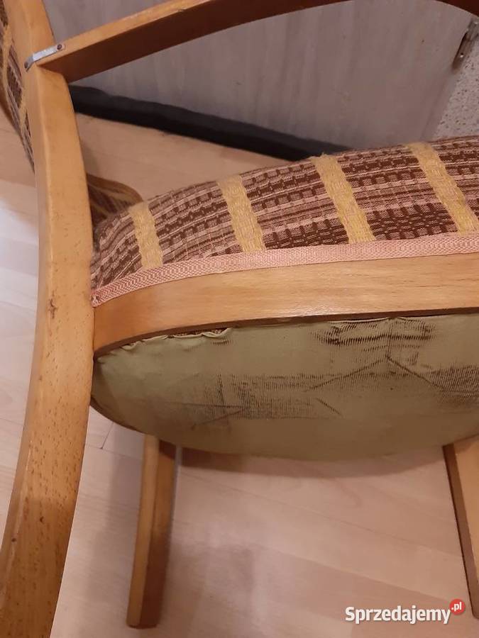 Śliczny 50letni fotel 70cm Ciechocinek