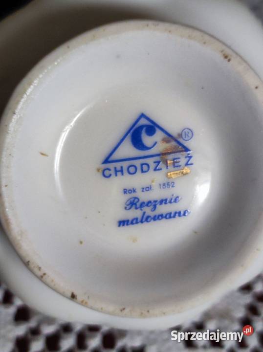 cukiernica Chodzież Iwona z porcelany złocona Kielce