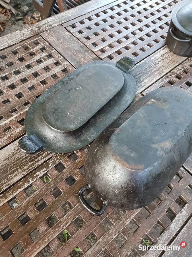 Dużaciężka żeliwnaprzedwojemna sygnowana Barlinek