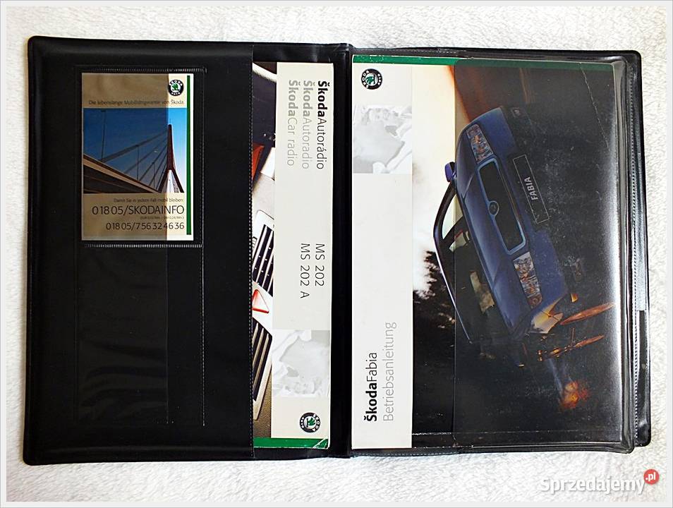 Skoda Fabia Książka serwisowa Dokumenty
