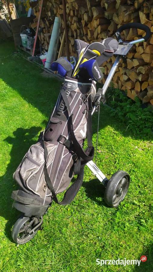 Zestaw kije golfowe torba i wózek trzy kołowy na lubelskie Biała Podlaska