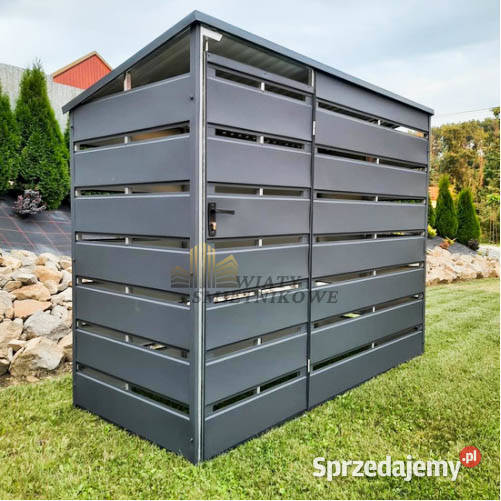 Wiata śmietnikowa 25x1m antracyt Schowek zachodniopomorskie Nowogard