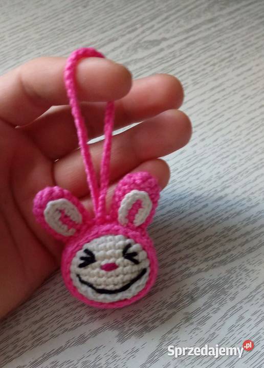 Labubu na szydełku brelok zawieszka